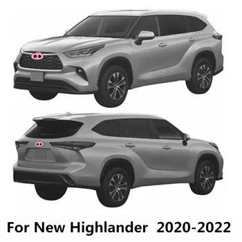 Za Toyota Highlander 2020 2021 2022 Avto Nalepke Stranska Vrata Trim Trakovi Modeliranje Toka ABS chrome Plošča Odbijača Dihalne Oblikovanje Del
