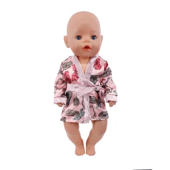 Doll Obleke, Kopalni Plašč Nastavite Pižamo Za 18 Inch Ameriški Lutka Dekleta 43 Cm Novo Prerojeni Baby Doll Generacije Smeška Tiskanja Dodatki