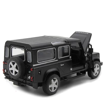 1:32 Diecast Model za Land Rover Defender Beli SUV Zlitine Igrača Avto Miniaturni Zbirka Darilo
