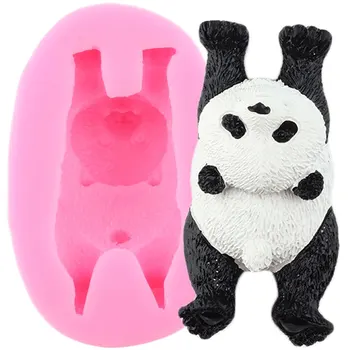 3D Srčkan Panda Bear Silikonsko Plesni Baby Stranka, Fondat Torta Dekoraterstvo Orodja Milo Smolo Gline Plesni Sladkarije, Čokolada Gumpaste Kalupi