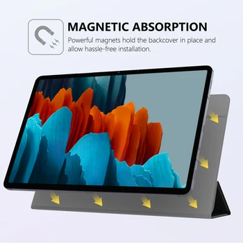 Velja za Vse-Nova Samsung Galaxy Tab S7 11 Inch Tablet 2020 (SM-T870/T875),Močno Magnetno Trifold Stojalo Primeru Pokrovček Za Galaxy S7