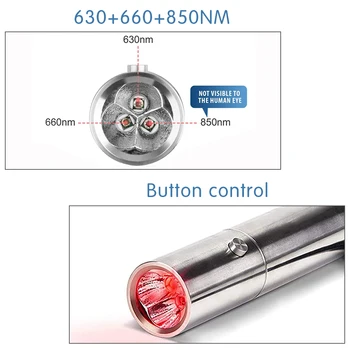 Akne Laser Pero TL09-Prenosni Gubam Odstranitev Pralni Modra Svetloba Terapija 660nm 850nm 630nm