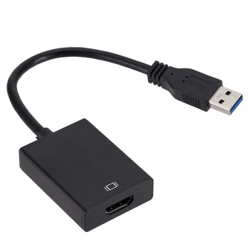 PzzPss USB 3.0 Za HDMI Moški-Ženska Avdio Video Adapter Pretvornik-Kabel 60HZ, 1080P HD v Visoki Hitrosti 5 Gbp Za Windows PC 7/8/10