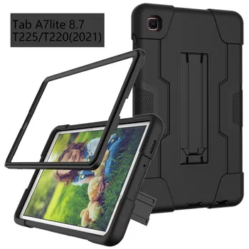 Shockproof Silikonski Tablični Primeru Za Samsung Galaxy Tab A7 Lite 8.7 T225 T220 Krepak Dajatve Tablični Primeru Za A7 Lite Pokrov +FilmPen