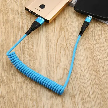 USB-Tip C C Kabel, ki se raztegne v Kolobarjih Pomlad Spirala Tip-C Moški Kabel Podaljšek za Sinhronizacijo Podatkov Polnilnik Žice Kabel za Polnjenje Za Samsung