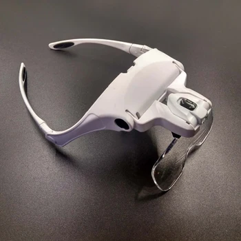 5 Objektiv LED Magnifier Loupe Očala Povečevalna Očala za Gledanje Telefon Popravila Večnamensko Loupe Varjenje Povečevalno Steklo