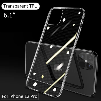 Jasno Primeru Za iPhone 12 11 Pro Max 12 Mini Silikonski Mehko Nazaj Kritje Za iPhone X XR XS Max 7 8 6 6S Plus SE2020 Ultra Tanko Ohišje