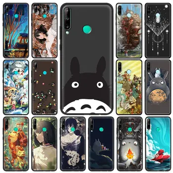Anime Srčkan Totoro Živahen Stran Ghibli Primeru Telefon za Huawei Y6 Y7 Y9 2019 Y6p Y8p Y8s Y9a Mate 20 40 Pro Plus 10 Lite Y7a Pokrov