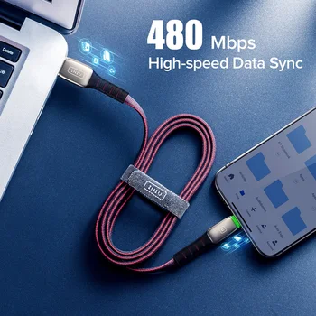 INIU 3.1 Mikro USB Kabel LED Hitro Polnjenje Tip C Telefona Polnilnik Podatkovni Kabel Za Samsung S20 Huawei P40 Xiaomi Mi 11 10 Tablet Redmi