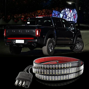 AOZBZ 12V Avtomobilska LED vrata prtljažnika Luč LED 3 barve Tovornjak lightbar Rdeče Teče Vključite Signal Zavore Povratne Backup Rep svetlobni Trakovi