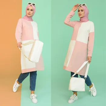 Ženske Hidžab Oblačila Športna Obleka - Muslimanskih Dubaj Moda Arabija Islamske Ramadana Abaya Hidžab tam kaftan Izdelano v Turčiji
