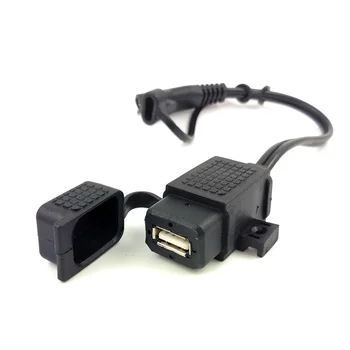 DIY saeUSB skuter Kabel Adapter Nepremočljiva Polnilnik USB Quick 2.1 Vrata z Inline Varovalka za motorno kolo, mobilni telefon, Tablični računalnik GPS