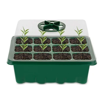5PCS Semena Rastlin Pladnji Propagator Starter Kit Kalivost S Pokrovom 12 Celice Za Sadika Mini Indoor Toplogrednih Polje Vrtnarstvo