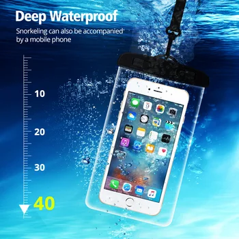 Univerzalni Vodotesno Ohišje Za iphone 11 X XS Plavanje Vrečko Pregleden Mobilni Telefon Vrečke Vode, ki so Dokaz Primeru Podvodni Pokrovček, Torbica