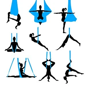 Antenski Joga viseči mreži 20 Barvo Domači Fitnes Anti-Gravitacije Pilates Joga, ki Plujejo pod Swing Tkanine za Body Building Oblikovanje 4m/5m/6m/7m
