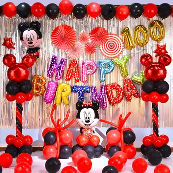 Mickey Minnie Zabavo Dekoracijo Balon Število Balon Baby Tuš Stranka Balon Dekoracijo, Dekoracijo Rojstni Dan