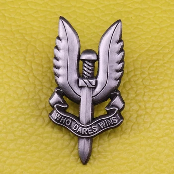 Kdo si Upa Zmaga emajl pin SAS vojaške broška Britanski Vojski Special Air Service kovinski značko moških patriotske darilo