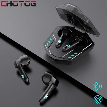 Bluetooth Slušalke Touch Kontrole Šport Brezžične Slušalke HiFi Bas Stereo Vodotesne Slušalke Z Mikrofonom Gaming Čepkov