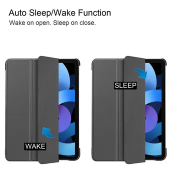 Ohišje za Apple iPad Air4 Zraka 4 za 10,9-palčni 2020 Projekcijska Stojala Težko PC Nazaj za iPad i Pad Zraka 4. Gen Primeru Zajema Auto Sleep/Wake +Pen