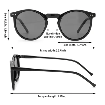 2021 Polarizirana sončna Očala Moški Ženske blagovne Znamke Oblikovalec Retro Okrogla sončna Očala Letnik Moški Ženski Očala Oculos Gafas De Sol UV400