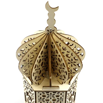 Okraski Za Dom EID Svetlobe Palace Leseni Okraski Islamske Muslimanska Stranka Dekor Eid Al Adha Deco Festival Dobave