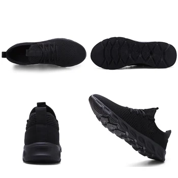 Priljubljena klasična športna obutev za moške dihanje očesa elastično čipke čevlji fitnes športni čevlji 48