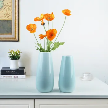 Preprosto keramično vazo doma dekoracijo bela vaza keramične obrti okraski cvet vazo doma dekoracijo doma vaza