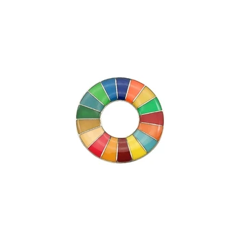 Trajnostni Razvoj Cilji Broška Združenih Narodov SDGs Mavrica Pin Značko Modni Nakit Za Ženske, Moške N7MF