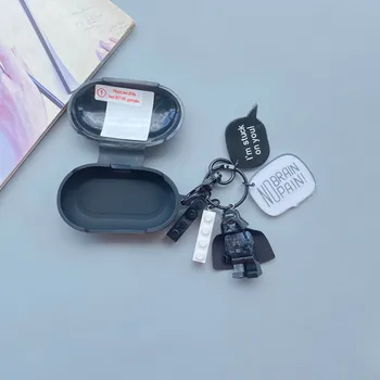 Risanka Marvel Slušalke Primeru Pokrovček Za Samsung Galaxy Brsti Silikonski Slušalke Zaščitni Ovitek Za Samsung Brsti+ Z Keychain