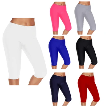 Ženske Hlače Uvježbavanje Slim Dokolenke Plus Velikost Capri Legging Visoko Stretch Priložnostne Dokolenke Hlače Osnovne Ženske Dokolenke