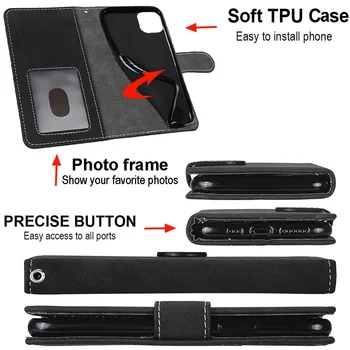 Usnje Telefon Primeru Denarnice Pokrovček za Samsung Galaxy A52 5G Projekcijska Stojala za Knjige