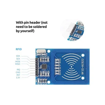 5pcs RFID Komplet Mifare RC522 RFID Reader Modul z S50 Bele Kartice in ključe za Arduino Raspberry Pi