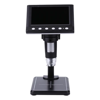 Digitalni Mikroskop za Gledanje Telefon Popravila Elektronskih 2MP 4.3 palčni HD Zaslon LCD 1000X Orodje Lupa z 8 LED Luči Nosilec
