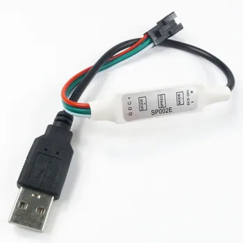 10PCS SP002E 3key mini Krmilnik USB/DC priključek DC5-24V za 3PIN WS2812B WS2811 Slikovnih pik, LED Trakovi