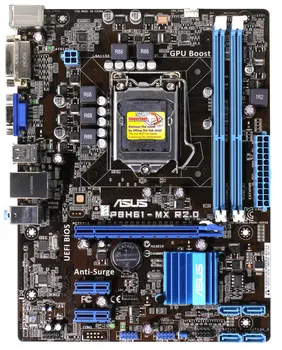 ASUS P8H61-MX R2.0 Original Mainboard ASUS H61 LGA 1155 uATX DDR3 16GB DVI VGA P8H61-MX / R2.0 / USB3 Uporablja Namizje Mainboard