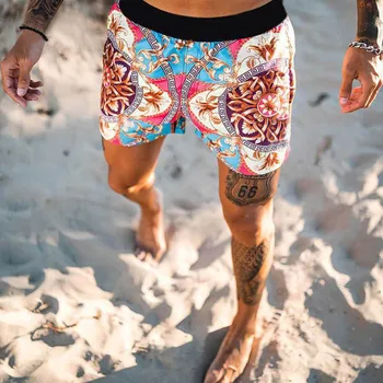 Nove Moške Hlače Plaži Moda Natisnjeni Hawaiian Svoboden Hitro Sušenje Plavanje Debla Več Barvnih Možnosti Poletne Moške kratke Hlače