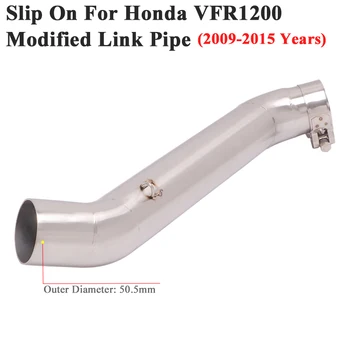 Slip Za Honda vfr 1200 VFR1200 2009 - Motocikel Yoshimura Izpušnih Pobeg Spremeniti Sredi Povezavo priključnih 51mm Glušnika