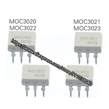10PCS MOC3020 DIP6 3020 DIP MOC3021 MOC3022 MOC3023 optične sklopnike 6Pin 400V Optocoupl novega in izvirnega / SOP6