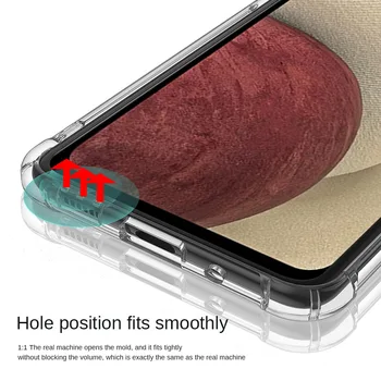 Shockproof Flip Telefon Primerih Za Samsung A32 A52 A72 A02 A02s A12 Primeru Pregleden Slim Hrbtni Pokrovček Na Samsun Galaxi 32 3D Oklep