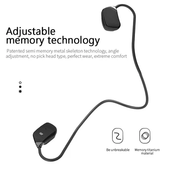 Brezžične Slušalke 5.0 Bluetooth Slušalke športne Slušalke Stereo Hands-free (Z Mic Zgrajena V 16 G Pomnilnik Mp3 Predvajalnik Za Telefon
