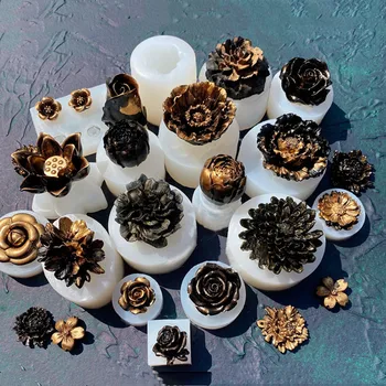 3D cvet silikonsko plesni UV epoksi smolo plesni se lahko uporablja za sladkarije nakit dekoracijo sveča izdelkov široke porabe