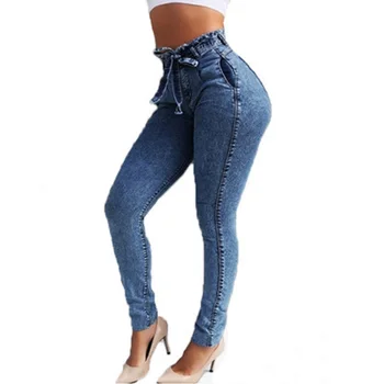 DISNEY Plus mickey mouse Prevelike kavbojke Ženske ' s slim fit stretch resast pasu visoko pasu kavbojke ženske S-5XL Poletje tanek jeans