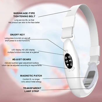 Obraza Dvižne Naprave LED Foton Terapija Obraza Hujšanje Vibracije Massager Dvojno Brado V Skladu Dvigalo Pasu Celulita Čeljusti Naprave