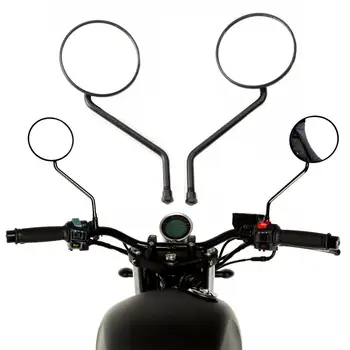 1Pair Krog Motocikel Spremenjen Rearview Mirror Konveksna Ogledala za Honda XR80 XR230 TLR200 XR200 XR125 CT110 CG125 XL250 XL400