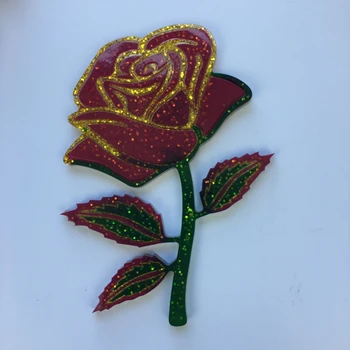 Epoksi Smolo Plesni Rose Cvet Okraski Silikonski Kalup DIY Obrti Ornament Litje Orodje