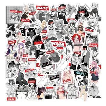 10/50pcs Waifu Material Vinil Nalepke Nalepke kovček laptop, Avto, Tovornjak Anime Hentai Sexy Pinup Mang Dekle Nepremočljiva Avto Styling