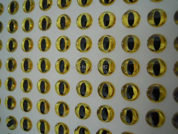 500pcs 5mm Kača Učencev Zlato Oči 3D Holografski Fishing Lure Oči Letenje Vezava Steklarski Obrti