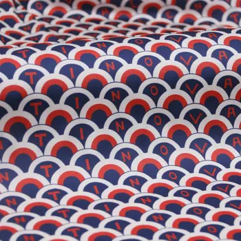 Dober Digitalni Posnemajo Svilene tkanine angleške Črke Natisnjeni Simulacije Svilene Tkanine Šivalni Material Krpo Mozaik DIY Ženske obleke