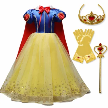 Dekleta Disney Obleko Zamrznjeno 2 Sneg Belo Obleko za Otroke, Otroci Halloween Kostum Fancy Vestidos Carnival Party Dekleta Oblačenja