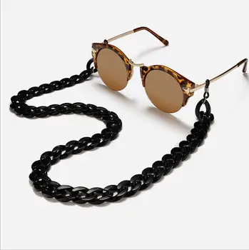 Novo Širok Amber Akril Očala Verige Ženske Obravnavi Očala Vratu Visi Veriga Sončna Očala Verige Očala Trak